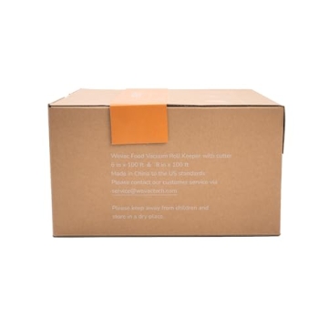 Wevac 6''x100' & 8''x100' 2 Rolls, Vacuum Seal Roll Keeper with Cutter, Ideal Vacuum Sealer Bags for Food Saver, BPA Free, Commercial Grade, Great for Storage, Meal prep and Sous Vide