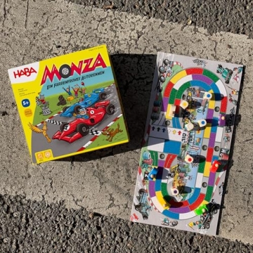 HABA Monza Board Game for Kids - Fun Racing Adventure