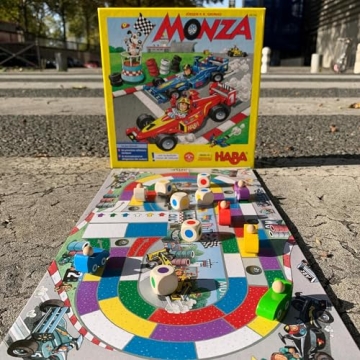 HABA Monza Board Game for Kids - Fun Racing Adventure