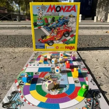 HABA Monza Board Game for Kids - Fun Racing Adventure