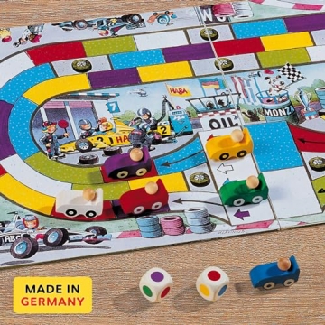 HABA Monza Board Game for Kids - Fun Racing Adventure
