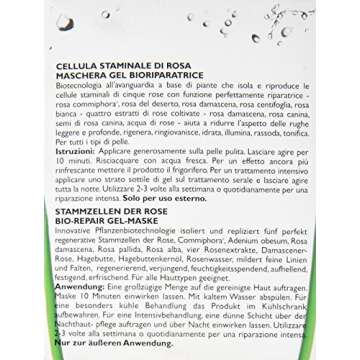 Rose Stem Cell Bio-Repair Gel Mask, Brightening, Hydrating and Firming Facial Mask for Signs of Aging