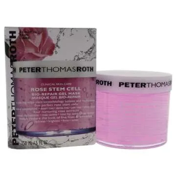 Rose Stem Cell Bio-Repair Gel Mask, Brightening, Hydrating and Firming Facial Mask for Signs of Aging