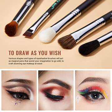 Jessup Makeup Brushes Set Professional 27 pcs Brush Makeup Premium Synthetic Foundation Contour Powder Blush Highlighter Eyeshadow Concealer Brow Face Make Up Brushes Tools Black/Silver T133