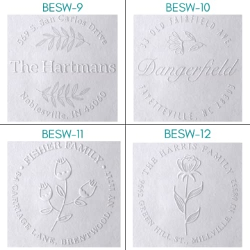 Custom Address Embossing Stamp for Weddings and Events
