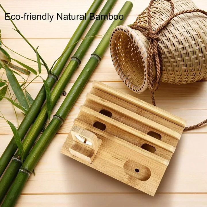 Bamboo Charging Dock for All Your Devices