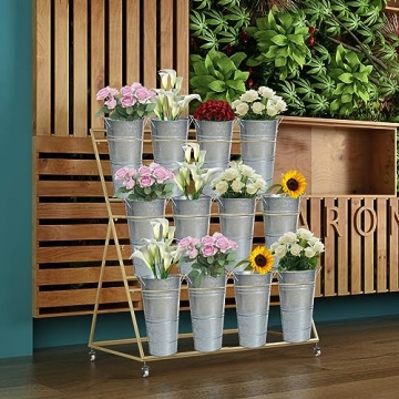 Notakia Galvanized Metal Vases for Home & Weddings