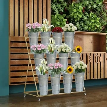 Notakia Galvanized Metal Vases for Home & Weddings