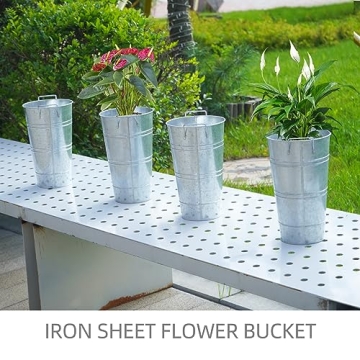 Notakia Galvanized Metal Vases for Home & Weddings