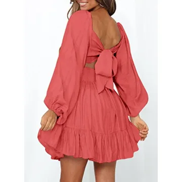 Dokotoo Dark Red Summer Dress for Women - Chic and Comfortable