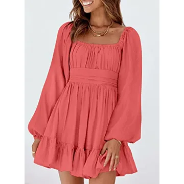 Dokotoo Dark Red Summer Dress for Women - Chic and Comfortable