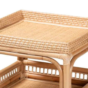 Bali & Pari Lombok Natural Rattan End Table | Elegant & Functional