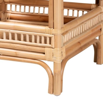 Bali & Pari Lombok Natural Rattan End Table | Elegant & Functional