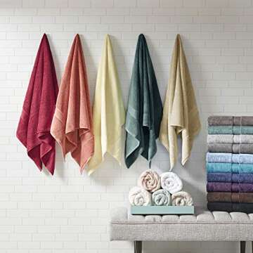 Luxurious 800GSM Cotton Bath Towel Set by Madison Park