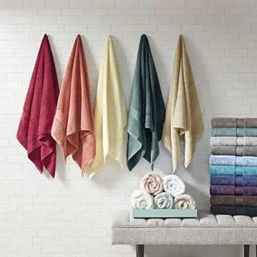 Luxurious 800GSM Cotton Bath Towel Set by Madison Park