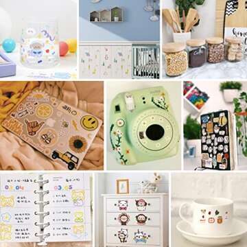 HTVRONT Printable Vinyl Sticker Paper - 55 Sheets Glossy Sticker Paper for Inkjet Printer & Laser Printer, 100 g Waterproof Sticker Paper Dries Quickly & Tear Resistant 8.5"x11"