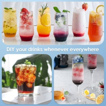 WIBIMEN Round Ice Cube Tray with Lid and Storage Bin