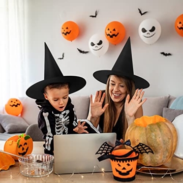 ADXCO Witch Hat Set with Hanging Rope for Halloween