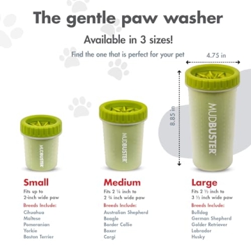 Dexas MudBuster Portable Paw Washer for Clean Paws