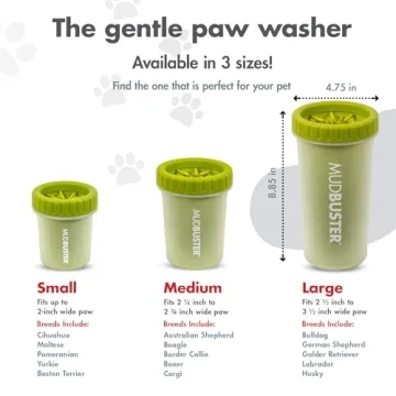 Dexas MudBuster Portable Paw Washer for Clean Paws