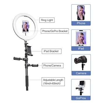 360 Photo Booth Honeycomb Box + Extra Free Battery Ring Light, YCKJNB 360 Photo Booth Machine for Parties Slow Motion Video,Software Wireless Control Automatic Spin for 5-7 People(39.4"/100CM)