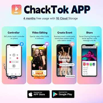 360 Photo Booth Honeycomb Box + Extra Free Battery Ring Light, YCKJNB 360 Photo Booth Machine for Parties Slow Motion Video,Software Wireless Control Automatic Spin for 5-7 People(39.4"/100CM)