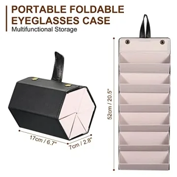 PATIKIL 6-Slot Sunglasses Organizer Case for Travel