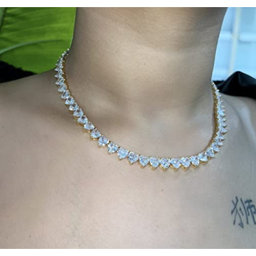 Elegant Iced Out Choker Necklace for Women | Valentine's Day Gift