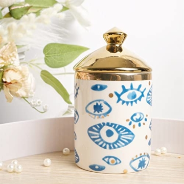 Stylish Beccalame Big Eye Ceramic Jar for Every Home