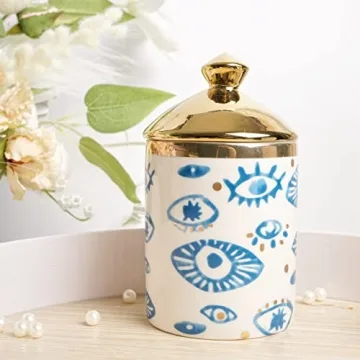 Stylish Beccalame Big Eye Ceramic Jar for Every Home