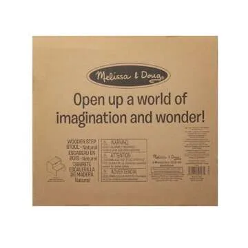 Melissa & Doug Kids Wooden Step Stool - Light Natural Finish