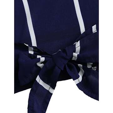 SweatyRocks Women's 2 Piece Outfits Halter Sleeveless Crop Cami Top with Shorts Blue Large