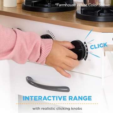 Best Choice Products Pretend Play Corner Kitchen, Ultimate Interactive Wooden Kids Playset w/Lights & Sounds, Ice Maker, Hood - White