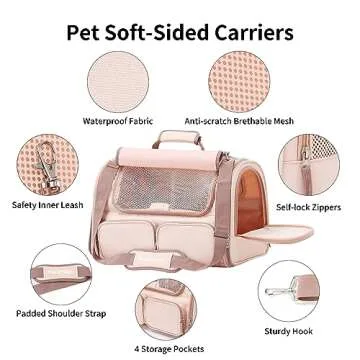 FUKUMARU Cat Carrier: Safe, Airline Approved Pet Travel Bag