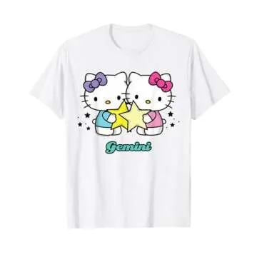 Hello Kitty Zodiac Gemini Tee Shirt T-Shirt