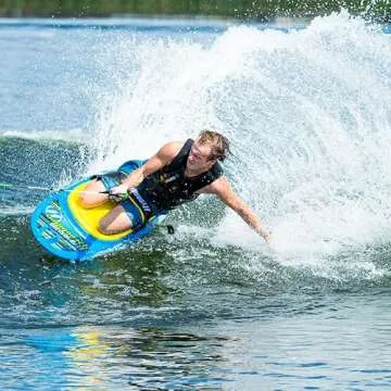 Hydroslide Revolution Kneeboard for Water Sports & Boating w/ Strap and Hydrohook Rope Attachment