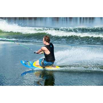 Hydroslide Revolution Kneeboard for Water Sports & Boating w/ Strap and Hydrohook Rope Attachment