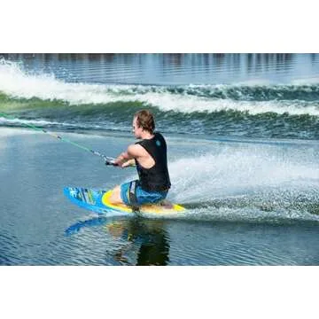 Hydroslide Revolution Kneeboard for Water Sports & Boating w/ Strap and Hydrohook Rope Attachment