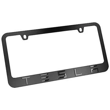 Black License Plate Frame