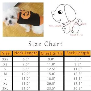 NACOCO Dog Sweater Pumpkin Pet Sweaters Halloween Holiday Party for Cat and Puppy (S)