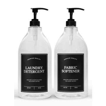 Elegant 64oz Laundry Detergent Dispenser for Organization