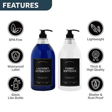 Elegant 64oz Laundry Detergent Dispenser for Organization