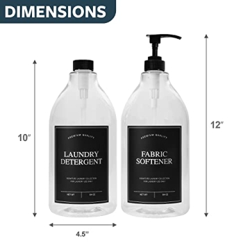 Elegant 64oz Laundry Detergent Dispenser for Organization