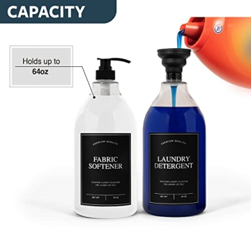 Elegant 64oz Laundry Detergent Dispenser for Organization