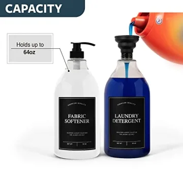 Elegant 64oz Laundry Detergent Dispenser for Organization