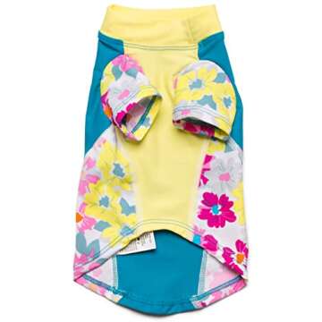 PlayaPup Dog Sun Shirt, USA Made (UPF 50+), Prettyberry, X-Small