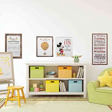 Disney Pixar Up Adventure is Out There Framed Wood Wall Decor - Cute Up Movie Wall Art With Inspiring Quote