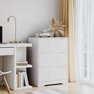 Stylish HOSTACK 3 Drawer Dresser for Modern Homes