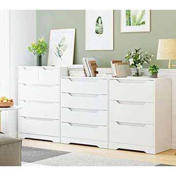 Stylish HOSTACK 3 Drawer Dresser for Modern Homes