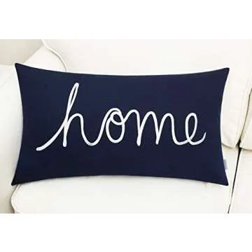EURASIA DECOR Home Sentiment Decorative Lumbar Pillowcase - Perfect for Living Area & Bedroom